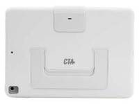 Étui de sécurité CTA Digital avec béquille et câble antivol pour iPad, iPad Air 3 et iPad Pro - Blanc