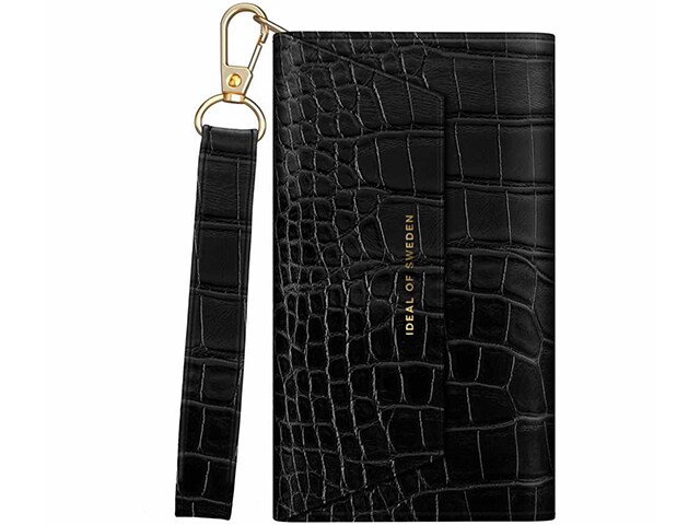 iDeal of Sweden Cassette Clutch for iPhone 13 - Black Croco