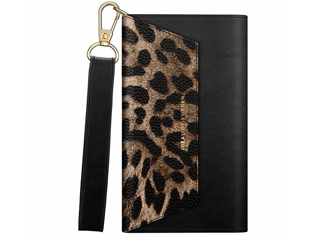 iDeal of Sweden Cassette Clutch for iPhone 13 - Midnight Leopard