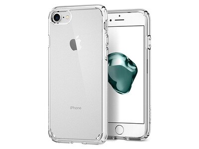étui Crystal Hybrid d’ Spigen pour iPhone® SE2022, SE, 8, 7, 6s, 6 - Transparent