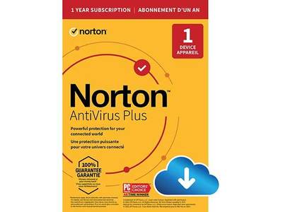 Norton AntiVirus Plus - 1 Device - 1 Year Subscription with 2GB Cloud Backup (Digital Download Card)