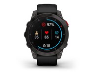 Montre intelligent Garmin Epix Saphyr Gen 2 GPS et tracker de fitness - Noir