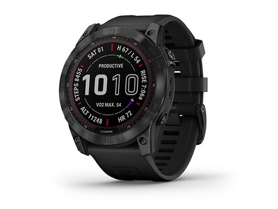 Garmin fenix 7X Sapphire Solar Charging GPS Smartwatch & Fitness Tracker - Black