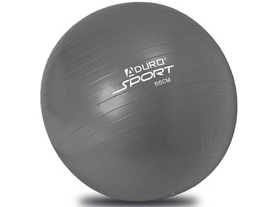 Aduro Anti-Burst Exercise Ball & Pump, 55cm Grey