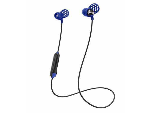 Écouteurs-boutons sans fil Metal Robustes de JLab - Noir/Blue