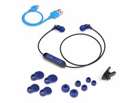 JLab Metal Rugged In-Ear Wireless Earbuds - Black/Blue