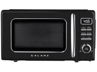 Galanz 0,7 pi. cu. Four à micro-ondes retro - Noir Vinyle