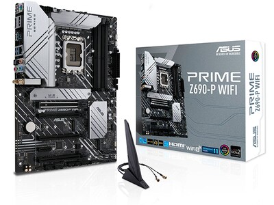 ASUS PRIME Z690-P WIFI Intel® Z690 (LGA 1700) ATX motherboard with PCIe® 5.0, DDR5, WiFi 6E & Aura Sync RGB lighting