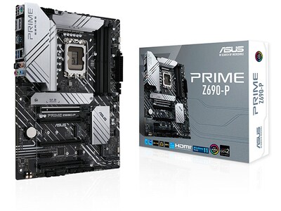 ASUS PRIME Z690-P Intel® Z690 (LGA 1700) ATX motherboard with PCIe® 5.0, DDR5 & Aura Sync RGB lighting