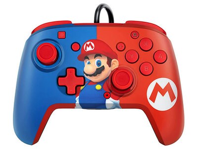 Contrôleur audio câblé Faceoff édition de luxe de PDP pour Nintendo Switch - pose de puissance Mario