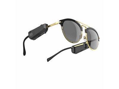 JLab JBuds Cadre de fixation audio sans fil véritable pour vos lunettes - Noir