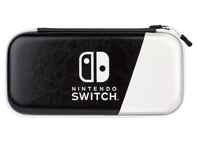 Sac de voyage de luxe ultra mince de PDP pour Nintendo Switch/Lite/OLED - Noir et Blanc