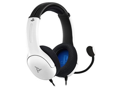 PDP LVL40 Stereo Wired Over-Ear Gaming Headset for PS4 & PS5 - White