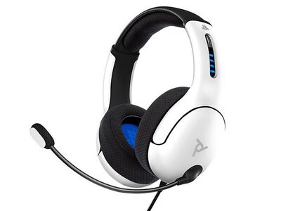 PDP LVL50 Stereo Wired Over-Ear Gaming Headset for PS4 & PS5 - White