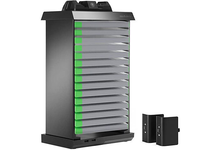 Station d’accueil Snakebyte Tower Pro avec 2 ports USB pour Xbox One - noir