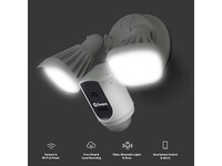 Swann 1080p Smart Wi-Fi Floodlight Security Camera with Alexa & Google Assistant - White