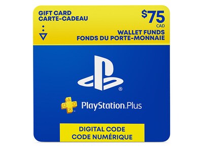 PlayStation Plus - $75 Wallet Funds  - Code Electronique
