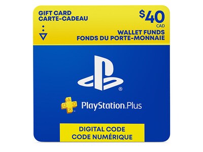 PlayStation Plus - $40 Wallet Funds - Code Electronique