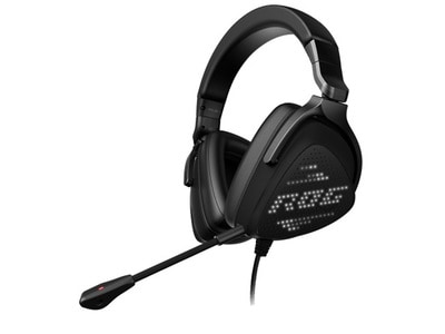 ASUS ROG Delta S Animate Wired Over-Ear USB-C Gaming Headset with customizable AniMe Matrix Display for PC, PS4, PS5 & Nintendo Switch - Black