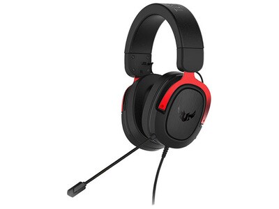 ASUS TUF Gaming H3 Wired Over-Ear Universal Gaming Headset - Red