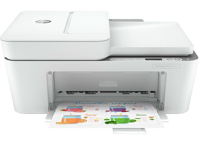 HP DeskJet 4155e Wireless All-in-One Inkjet Printer - White