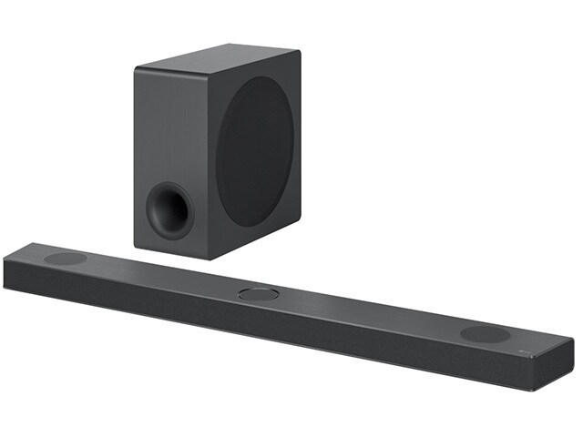 LG S90QY 5.1.3 ch Sound Bar with Dolby Atmos® and Apple Airplay 2 - Black