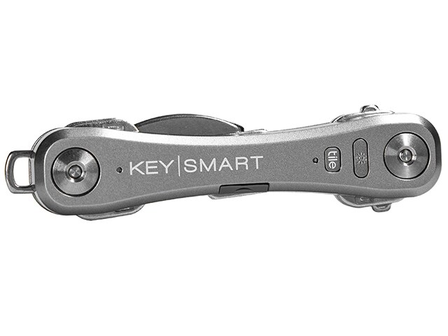 Porte-clés compact KeySmart Pro avec Tile – Argent
