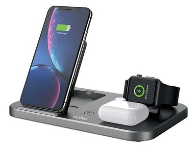 Veho DS-7 Multi Device Wireless Charging Station - Grey