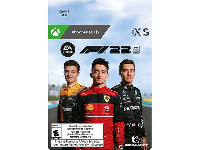 F1 2022: Standard Edition (Code Electronique) pour Xbox Series X/S