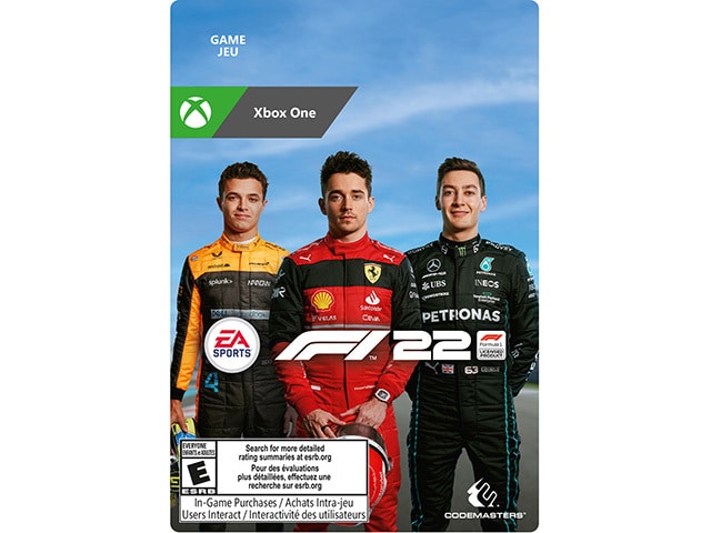 F1 2022: Standard Edition (Code Electronique) pour Xbox One