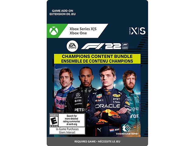 F1 2022: Champions Content Bundle (Code Electronique) pour Xbox Series X/S et Xbox One