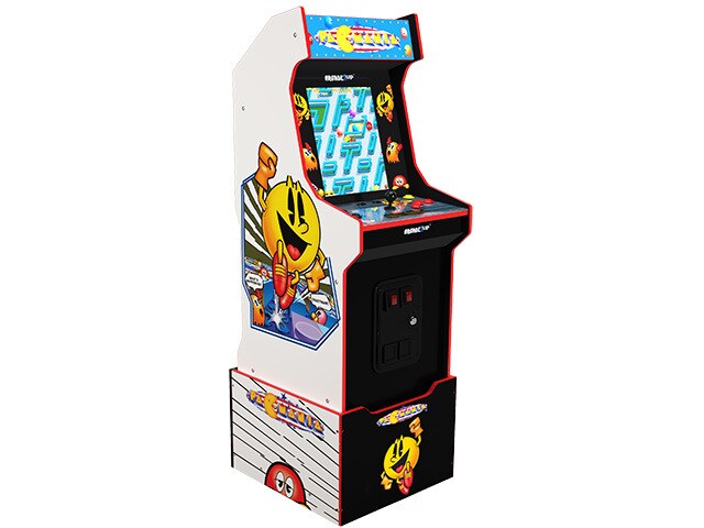 Arcade1UP Bandai Namco Legacy Arcade Machine PAC-MAN PAC-MANIA Edition with Riser - 14 Games