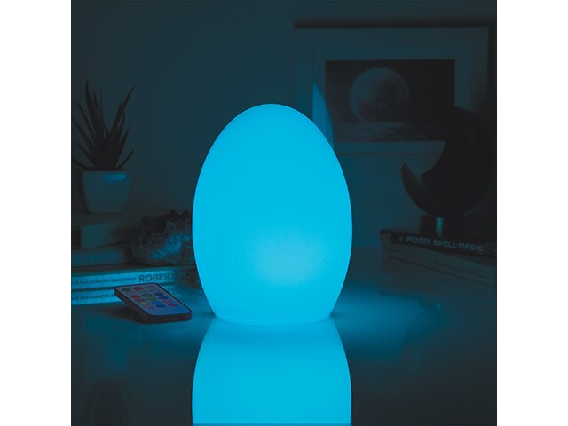 Lampe d’ambiance RGB ovale avec télécommande GLO de Merkury Innovations