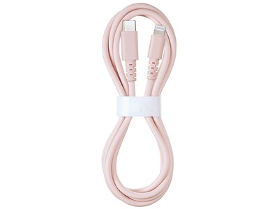 VITAL 1.2m (4’) Lightning-to-USB Type-C PVC Charge & Sync Cable - Pink