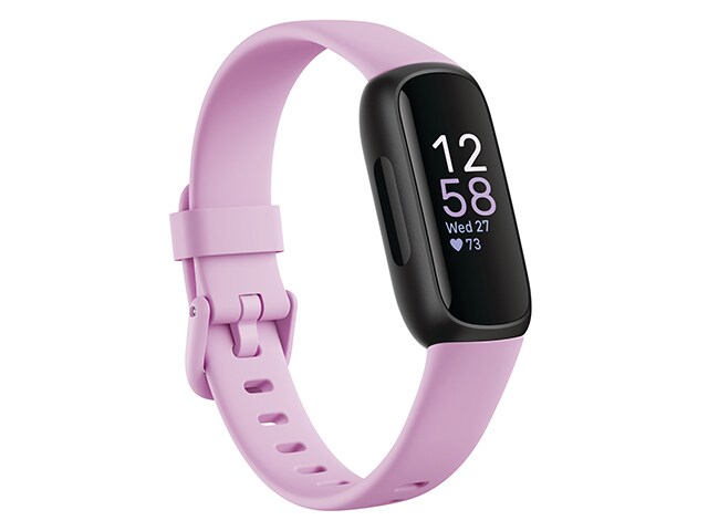 Fitbit® Inspire 3 Activity Tracker - Black with Lilac Band