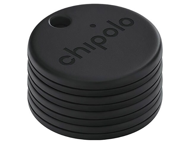 Localisateur Bluetooth® d'objets Chipolo ONE Spot paquet de 4 (fonctionne avec Apple® Find My) - Presque noir