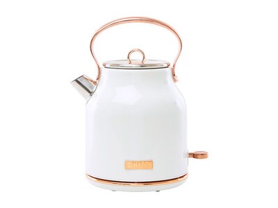 Haden Heritage 75089 1.7L Electric Kettle - Ivory and Copper