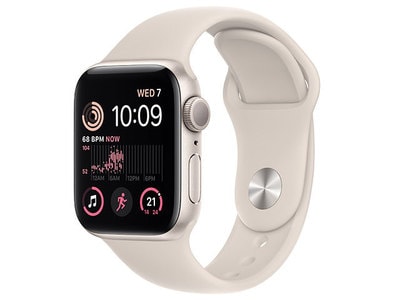 Apple® Watch SE (2022) de 40 mm boîtier en aluminium comete et bracelet sport comete (GPS)