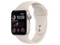 Apple® Watch SE (2022) 40mm Starlight Aluminium Case with Starlight Sport Band (GPS)