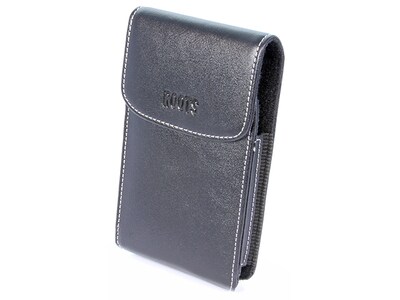 Roots Vertical XXL Leather Universal Phone Holster - Black