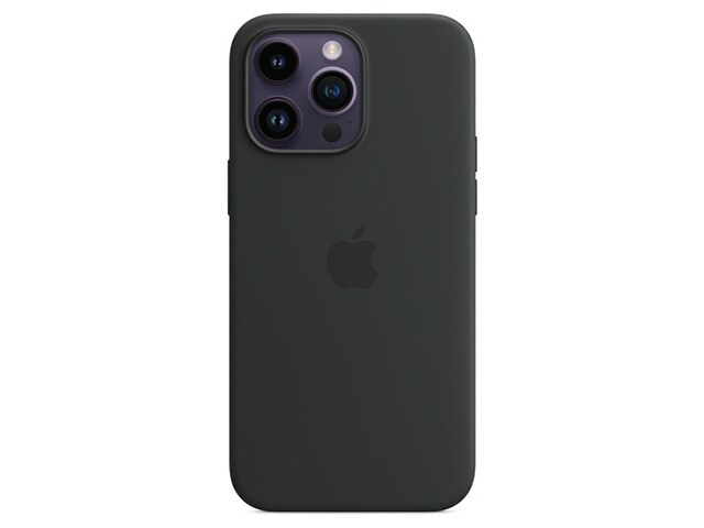 Étui en silicone avec MagSafe d’Apple pour iPhone 14 Pro Max - minuit