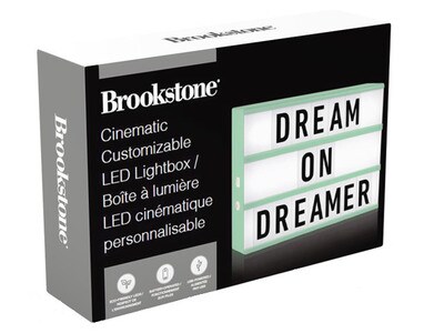 Boîte à lumière LED cinématique personnalisable de Brookstone