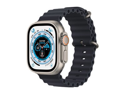 Apple® Watch Ultra 49mm Titanium Case with Midnight Ocean Band (GPS+Cellular)