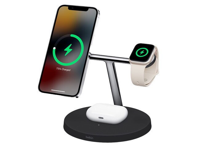 Belkin BOOST CHARGE PRO 3-in-1 15W Wireless Charging Stand with