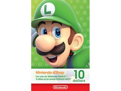 $10 Nintendo eShop Gift Card (Code Electronique) pour Nintendo Switch 