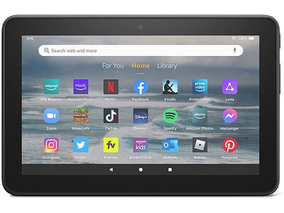 Amazon Fire 7 (2022) 7" Tablet with 2.0GHz Quad-Core Processor, 16GB of Storage - Black