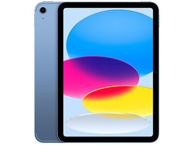iPad 10e génération 10,9 po à 64 Go d'Apple® (2022) - Wi-Fi + cellulaire - Bleu