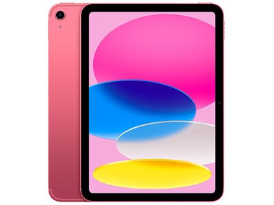 iPad 10e génération 10,9 po à 64 Go d'Apple® (2022) - Wi-Fi + cellulaire - Rose