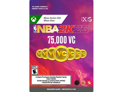 NBA 2K23 - 75,000 VC (Digital Download) for Xbox Series X/S and Xbox One