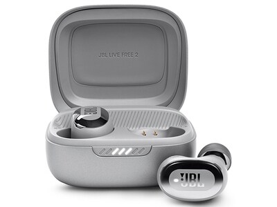 JBL Live Free 2 True Wireless Noise Cancelling Earbuds - Silver